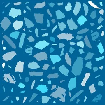Texture of terrazzo tile abstract blue background Stock Illustration