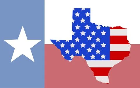 Texture Texas State Icon Stock Illustration