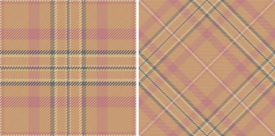 Texture textile fabric of seamless vector pattern with a background check t.. 스톡 일러스트