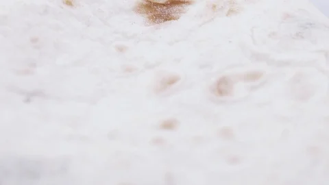 Texture of thin bread Stock Footage 88986865