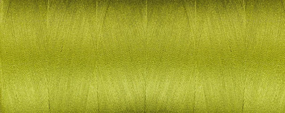 Texture of thread for a sewing machine green color on a white background Stock Photos