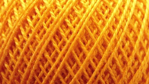 Texture of threads in a spool of yellow color. Stock Footage 249617464