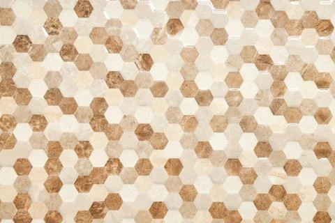 Texture of tile with beautiful pattern as background, top view Foto stock