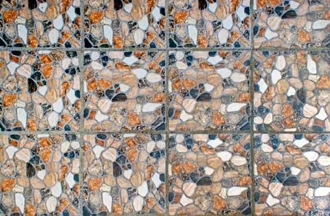 Texture of tile mosaic Stock Photos