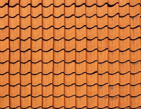 Texture tile roofs. Foto stock
