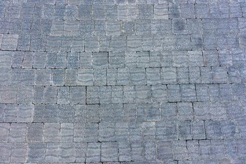 The texture of a tiled pavement with perspective. Stock Photos