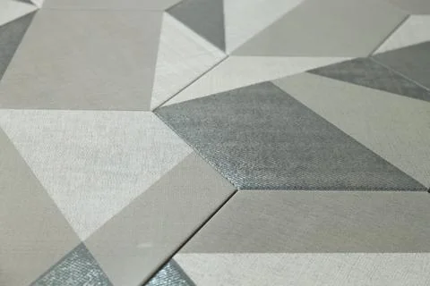 Texture of tiles with beautiful pattern as background, closeup Foto stock