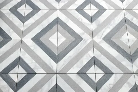 Texture of tiles with beautiful pattern as background, closeup Foto stock