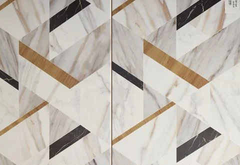 Texture of tiles with beautiful pattern as background, top view Foto stock