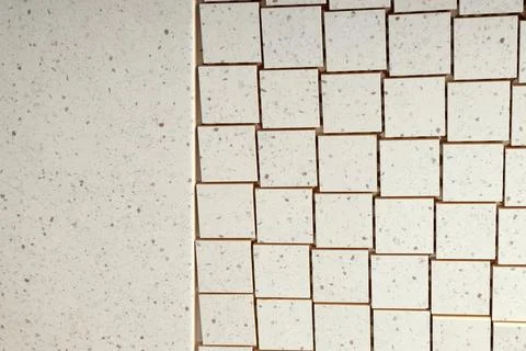 Texture of tiles with beautiful pattern as background, closeup Stock Photos