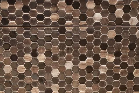Texture of tiles with beautiful pattern as background, top view 스톡 사진