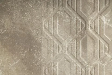 Texture of tiles with beautiful pattern as background, top view Foto stock