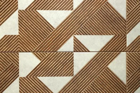 Texture of tiles with beautiful pattern as background, top view Foto stock