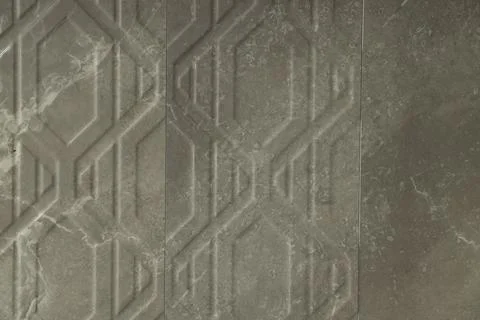 Texture of tiles with beautiful pattern as background, top view Stock Photos