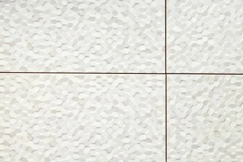 Texture of tiles with beautiful pattern as background, top view Stock Photos