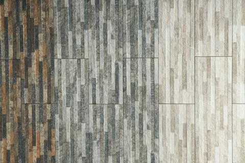 Texture of tiles with different patterns as background, closeup Foto stock