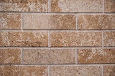 Texture of tiles on facade imitating an brick Stock Photos