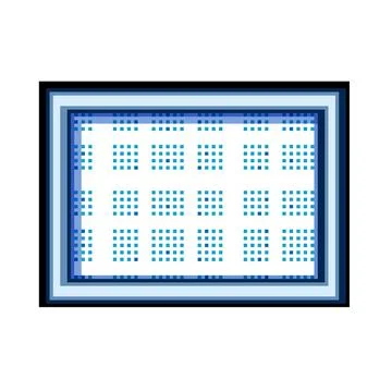 Texture top view pool pixel art vector illustration Ilustração Stock