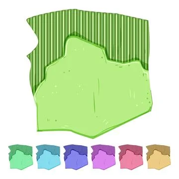 Texture torn cardboard cartoon vector graphic Stock Illustration