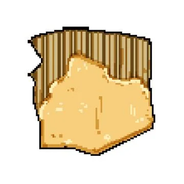 Texture torn cardboard pixel art vector illustration 스톡 일러스트