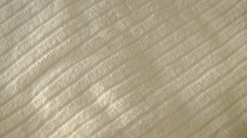 The texture of the towel is white. Background. Solid color picture Texture of a  Stock Footage 147623557