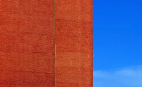 Texture typical, multi-storey standard house in a new Moscow Stock Photos