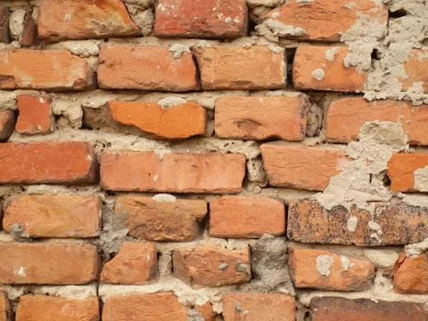 Texture unplastered wall Stock Photos