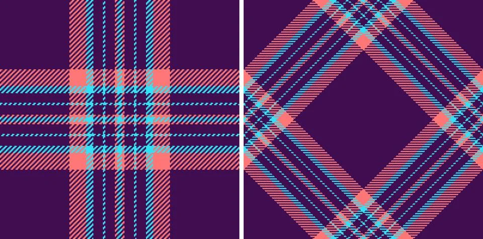 Texture vector pattern of tartan background check with a plaid textile fabr.. Stock Illustration
