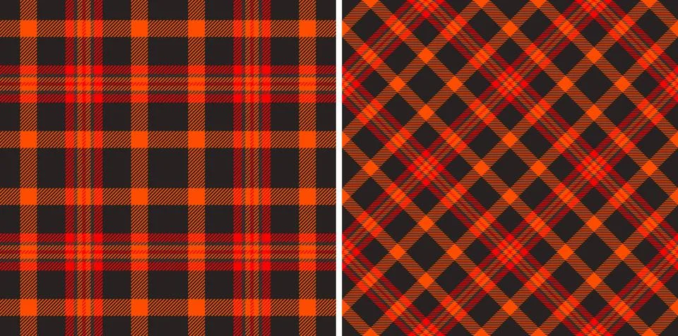 Texture vector pattern of tartan textile background with a plaid fabric sea.. Stock Illustration