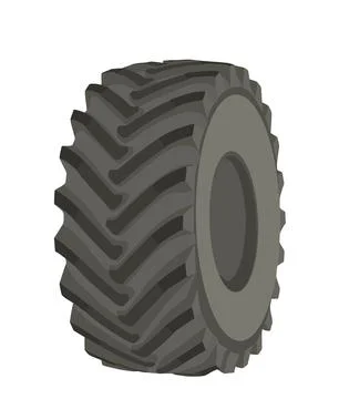 Texture of vehicle tire vector track illustration isolated on white Stock Illustration