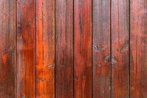 Texture of vertical, brightly colored glossy planks. 스톡 사진