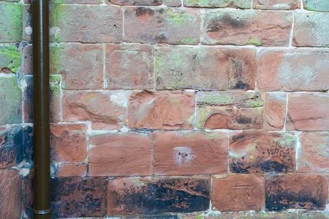 Texture wall background pattern of old vintage weathered stone Stock Photos
