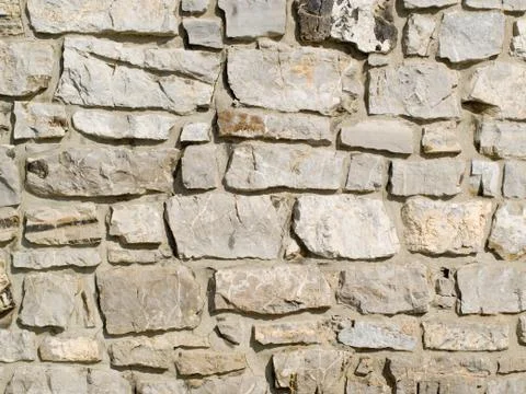Texture of the wall made of limestone Stock Photos
