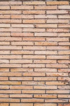 Texture of wall of the modern light orange decorative bricks Stock Photos