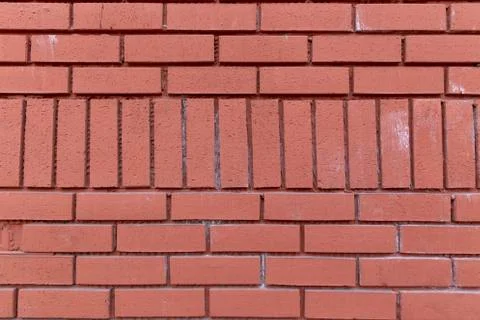 The texture of the wall of the new brick Stock Photos