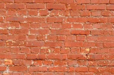 Texture wall old red brick Foto stock