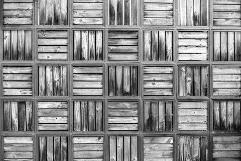 Texture of Wall Panels Made of Reclaimed Wood. aged wooden plank background, wal Stock Illustration