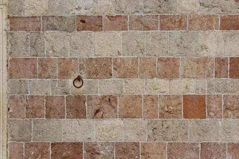 Texture of wall with ring Stock Photos