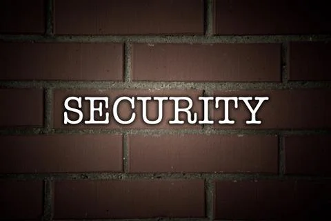 Texture of the walls of bricks with title Stock Photos