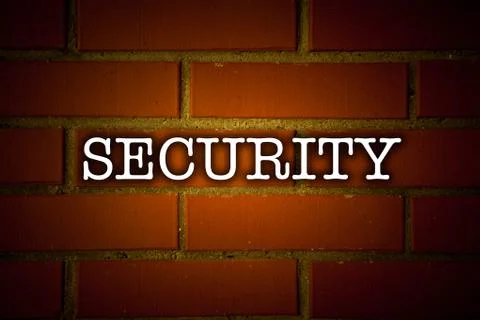 Texture of the walls of bricks with title Stock Photos