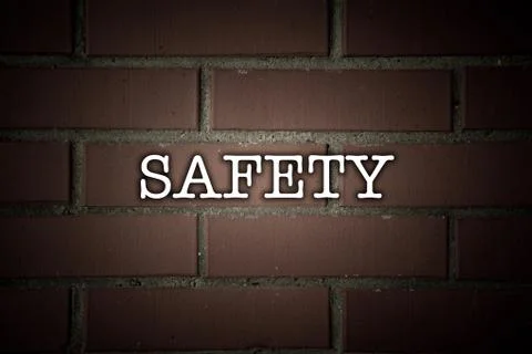 Texture of the walls of bricks with title Stock Photos