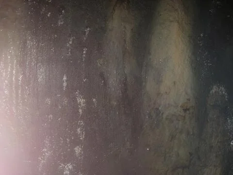The texture of the walls in the underground adit Fotos de archivo