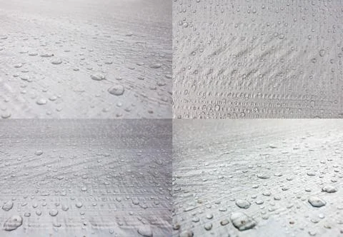 Texture of water droplets on a flat surface Stock Photos