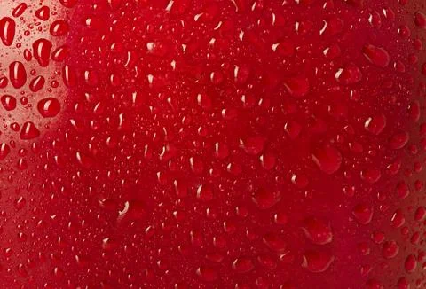 Texture water drops on the apple, background Stock Photos