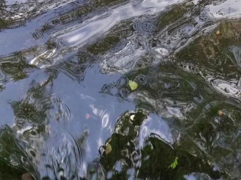 Texture of water in motion Stock Photos