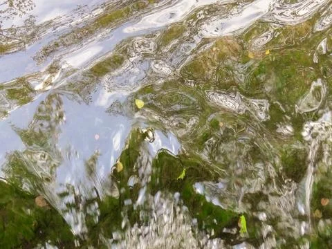 Texture of water in motion Stock Photos
