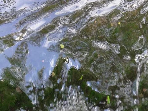 Texture of water in motion Stock Photos