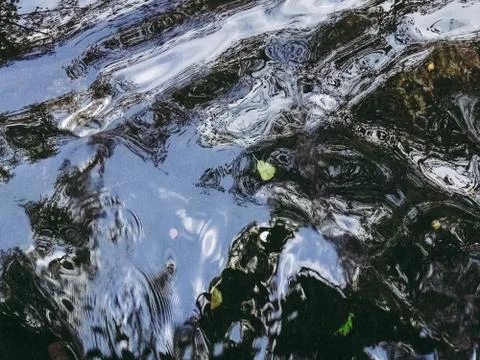 Texture of water in motion Stock Photos