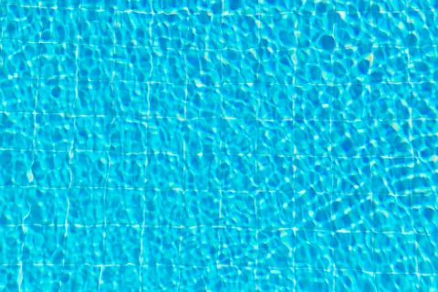 Texture of the water in the pool Stock Photos