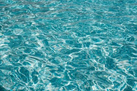 Texture of the water in the pool Stockfoto's